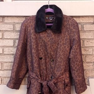 Faux Fur Lined Trench Coat by Komitor